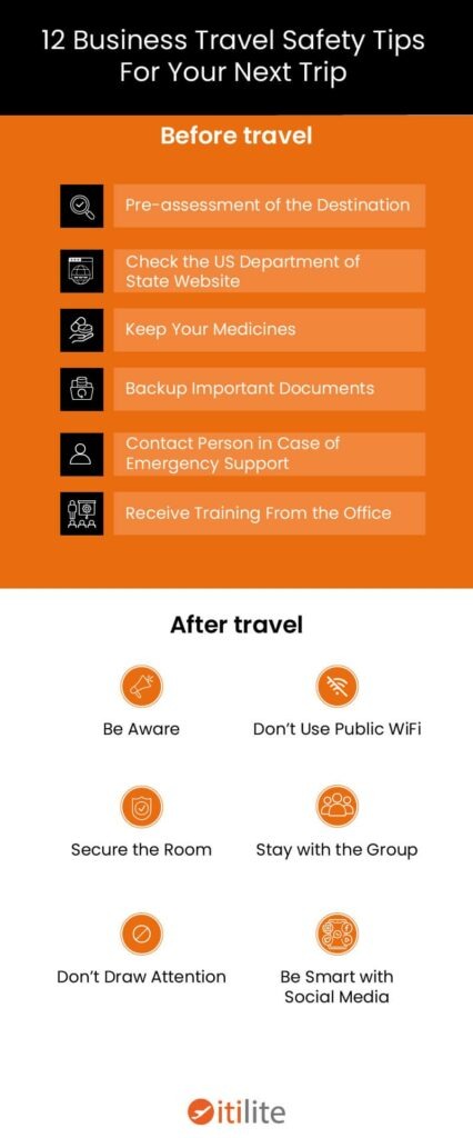 business travel safety tips checklist